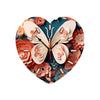 Heart Clock, Butterfly Clock, Heart Shaped Clock, Wall Clock, Or Shelf Stand
