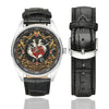 Steampunk Music Fan Watch - Heart & Retro Vinyl Record Wristwatch