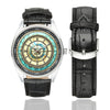 Compass nautical watch vintage navigation dial explorer men’s wristwatch leather or alloy band